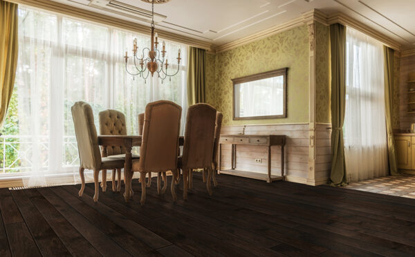 Johnson Harrdwood Green Mountain Room Scene With Ludlow Floor Sample On It